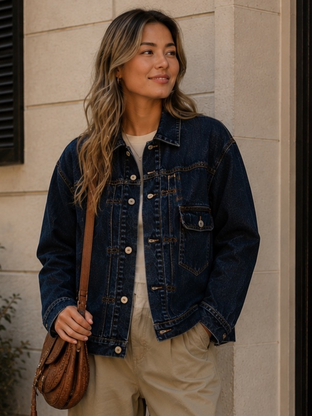 Uniqlo Denim Utility Jacket SZ S